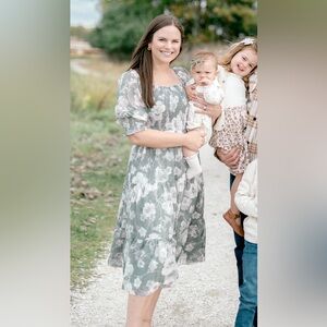 Baltic Born Green Floral Dress size M